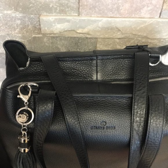 Celine Dion Large Mezzo Leather Satchel - Picture 9 of 9